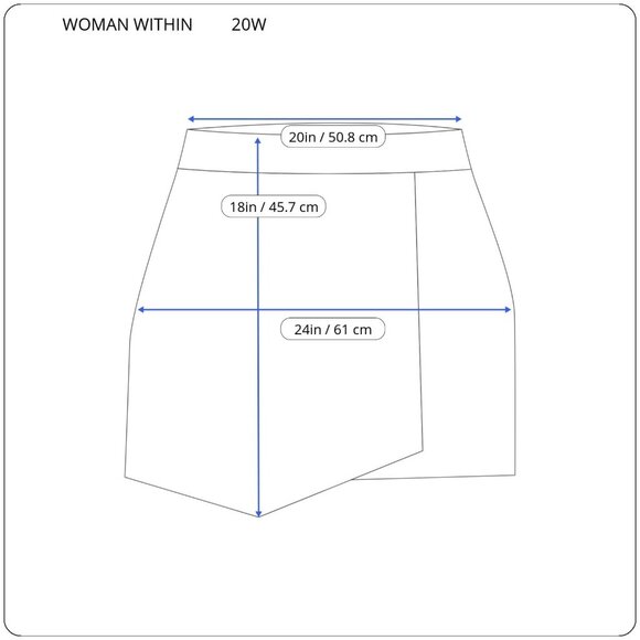 Woman Within Womens Skort 20W Plus Cotton Zip Fly Red Watermelons Casual C10E - Picture 2 of 10